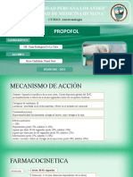 Propofol: Universidad Peruana Los Andes Facultad de Medicina Humana