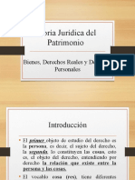 Teoría Jurídica Del Patrimonio: Bienes, Derechos Reales y Derechos Personales