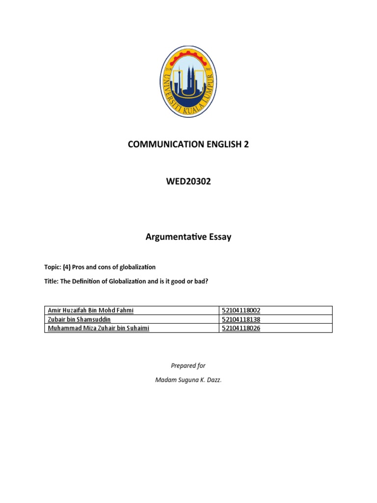 The definition of globalization and is it good or bad pdf