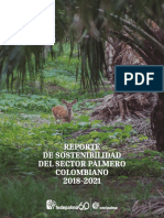 Sostenibilidad del sector palmero colombiano 2018-2021