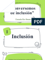 "Conversemos de Inclusión": Escuela Rio Bueno