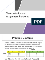 Transportation and Assignment Problem-ST