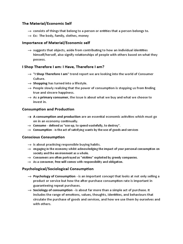 Conscious Consumerism and Identity | PDF | Consumerism | Identity ...