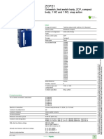 Product Data Sheet: Osiswitch, Limit Switch Body, ZCP, Compact Body, 1 NC and 1 NO, Snap Action