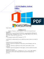 KMSOffline v2.3.6 (Inglés), Activar Windows y Office.