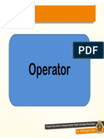 Pertemuan 4 Operator