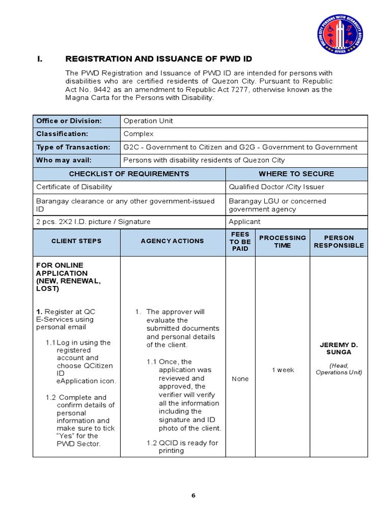 Quezon City PWD ID Application Guide | PDF | Identity Document | Government