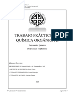 Trabajo Práctico N°1 Química Orgánica Ii: Ingenierías Química Profesorado en Química