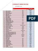 Daftar Produk PT Harum Sentosa: NO Nama Obat