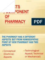 Aspects /component OF Pharmacy