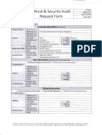 Ethical & Security Audit Request Form