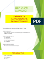 Konsep Dasar Farmakologi: Farmasetik Farmakokinetik Farmakodinamik