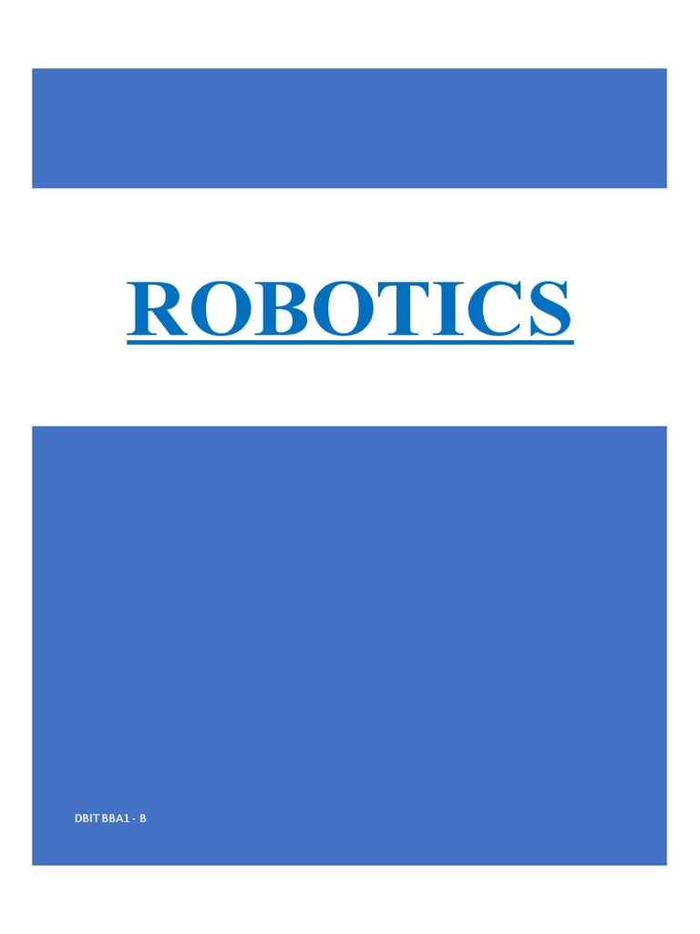 Robotics | PDF