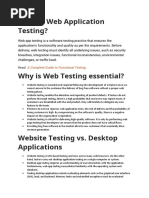 Web Application Testing 2