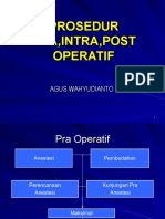 Prosedur Pra, Intra, Post Operatif