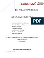 ANALISIS ISU PELAYANAN PUBLIK Fix