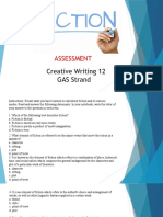 Assessment: Creative Writing 12 GAS Strand