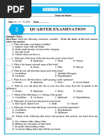 g4 2ND QUARTER Exam