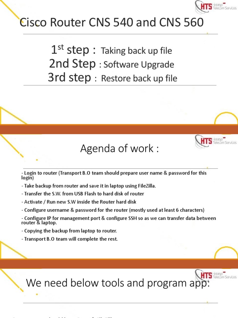 Cisco Router Upgrade and Backup Guide | PDF | Computer File | Backup