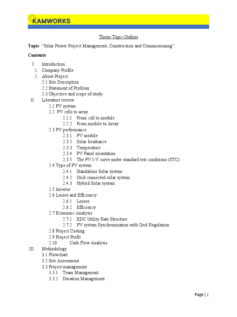 Thesis Outline - MEANSOPHEAKMONY | PDF