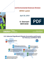 Climate and Environmental Sciences Division - Geernaert - BERAC - April-2019