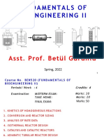 Fundamentals of Bioreactors II