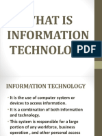What Is Information Technology