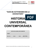 Historia Universal Contemporánea: "Guía de Actividades de La Asignatura"