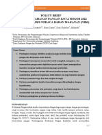 Policy Brief NBM Kota Bogor Tahun 2022