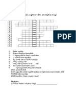 IX. Keresztrejtvény: - Ha Megfejted A Rejtvényt, Megtudod Belőle, Mi Valójában Gergő Ködmöntündére?