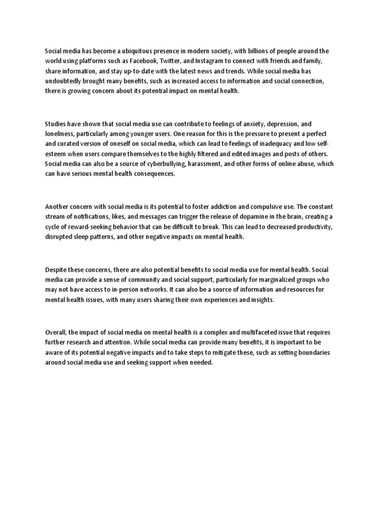Impact of Social Media | PDF