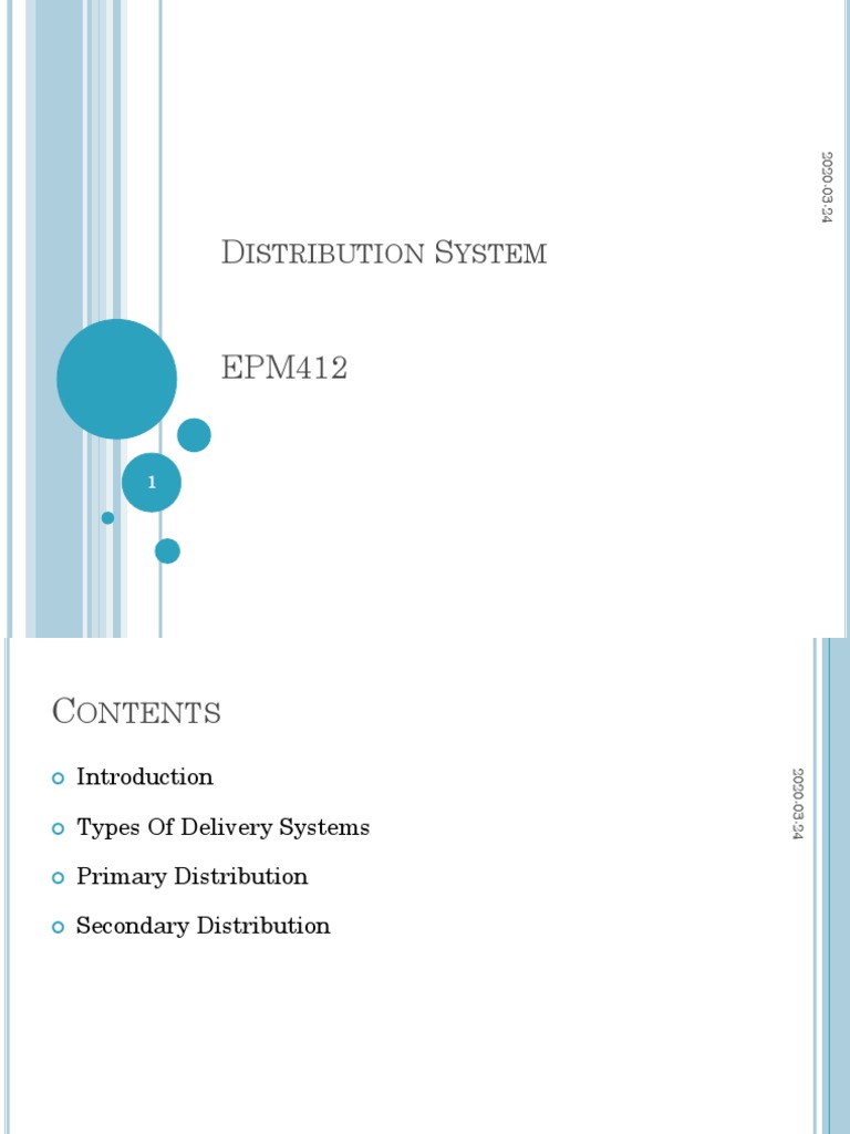Electrical Distribution Systems Overview | PDF | Electric Power ...