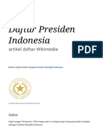 Daftar Presiden Indonesia - Wikipedia Bahasa Indonesia, Ensiklopedia Bebas