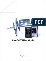 Autocal V3 User Guide: Cindy Myers