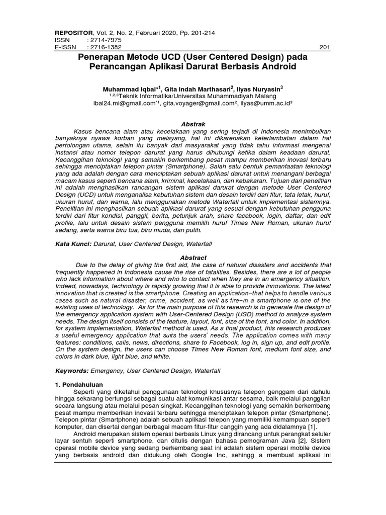 Penerapan Metode UCD User Centered Design Pada Per | PDF