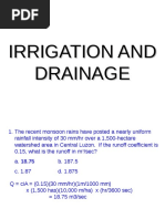 Irrigation and Drainage