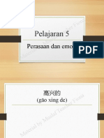 Mandarin Pelajaran 5 - Perasaan & Emosi