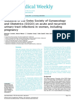 Guideline of The Swiss Society of Gynaecology and Obstetrics (SSGO) On Acute and Recurrent Urinary Tract Infections in Women, Including Pregnancy