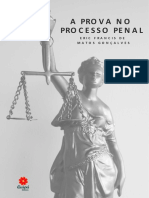 A Prova No Processo Penal: Eric Francis de Matos Gonçalves