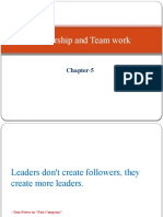 Leadership and Team Work - F