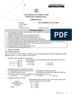 Soal US IPA SMP K13