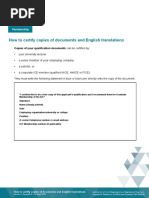 How To Certify Copies of Documents and English Translations