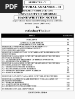 Structural Analysis - Ii: University of Mumbai