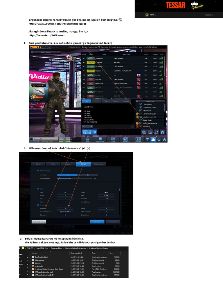 Panduan Script Macro X Mouse PB | PDF