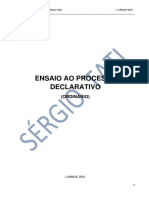 Ensaio Ao Processo Declarativo: (Ordinário)