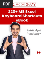 MS Excel Shortcuts For Beginner To Advanced Users