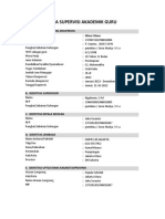 Data Supervisi Akademik Guru: A. Identitas Guru Yang Disupervisi