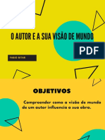 O Autor E A Sua Visão de Mundo: Seminário