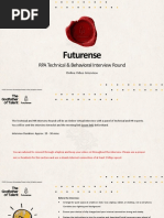 Futurense Technical & Behavioral Interview Round - RPA