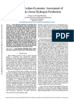 Integrated Techno-Economic Assessment of Large-Scale Green Hydrogen Production